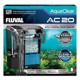 Fluval AC20 filter front view showing compact design for small aquariums