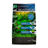 Fluval Bio-Stratum volcanic soil bag highlighting mineral-rich substrate for robust plant growth.