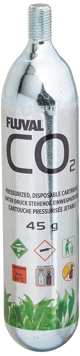 Fluval CO2 disposable cartridge three-pack box for easy replacement in planted tanks