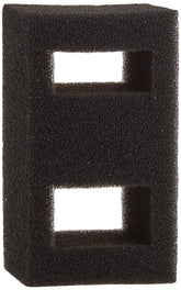 Fluval Flex foam filter block close-up shows debris-capture pores.