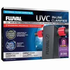 Fluval In-Line UVC Clarifier unit installation for clearer aquarium water.
