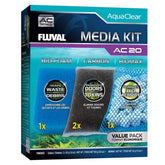 Fluval media maintenance kit overall view showing three media for clean water