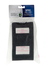 Fluval Spec foam filter block traps debris for clearer water.