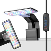 FluviRay mini clip-on light with compact clip for 1–3 gallon tanks, space-saving setup.