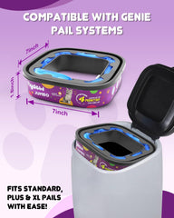 Flydew cat genie plus XL+ refill fits larger pails for busy homes.