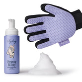 Flydog Pretty Kitty dry shampoo bottle enables quick, no-rinse cleaning.