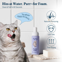 Flydog Pretty Kitty grooming glove aids deshedding and detangling during brushing.
