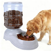 Flying Dove automatic dog feeder 3-gallon bucket shows large-capacity design for extended pet meals.