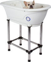 Flying Pig Grooming portable bath tub assembled for easy at-home washing