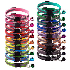 Flymind 18Pcs reflective puppy collars in bright colors for easy nighttime visibility