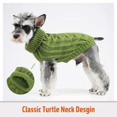 FOFOS dog sweater pullover design shown for easy dressing