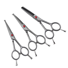 FOGOSP 4.5-inch curved dog grooming scissors for precise curved trimming in small pets.