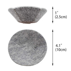 FOIBURELY nesting pad texture close-up highlights breathable wool felt