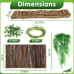 Foilswirl tree vine adds natural climbing routes and lush vertical interest.