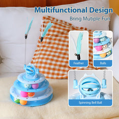 Fokauiwo interactive puzzle play highlights versatile cat toy use