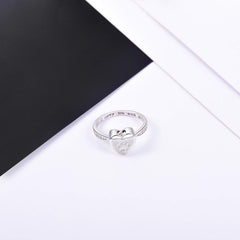 Fookduoduo silver ring sturdy design—long-lasting daily wear for comforting remembrance