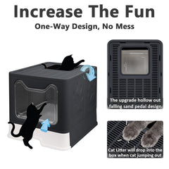 Fophop top-entry creates a calm space for big or shy cats