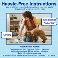 For-Bid daily-use sprinkle demonstrates quick mealtime routine.