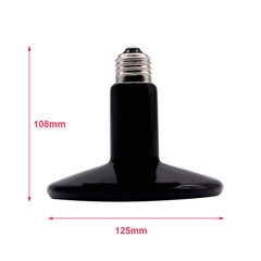 Forfuture-go heat emitter installation shows easy mounting in a standard terrarium.