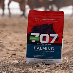 Formula 707 calming equine supplement serving scoop included