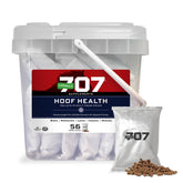 Formula 707 hoof health supplement bottle for daily hoof support and easy dosing