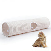 FORMYCATIE Luxurious Cat Tunnel closed view for calm napping and cozy hideouts.