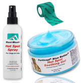 Forticept Maxi-Wash hotspot spray bottle demonstrates quick relief from itching.