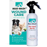 Forticept Maxi-Wash bottle closeup showing easy wound care for pets
