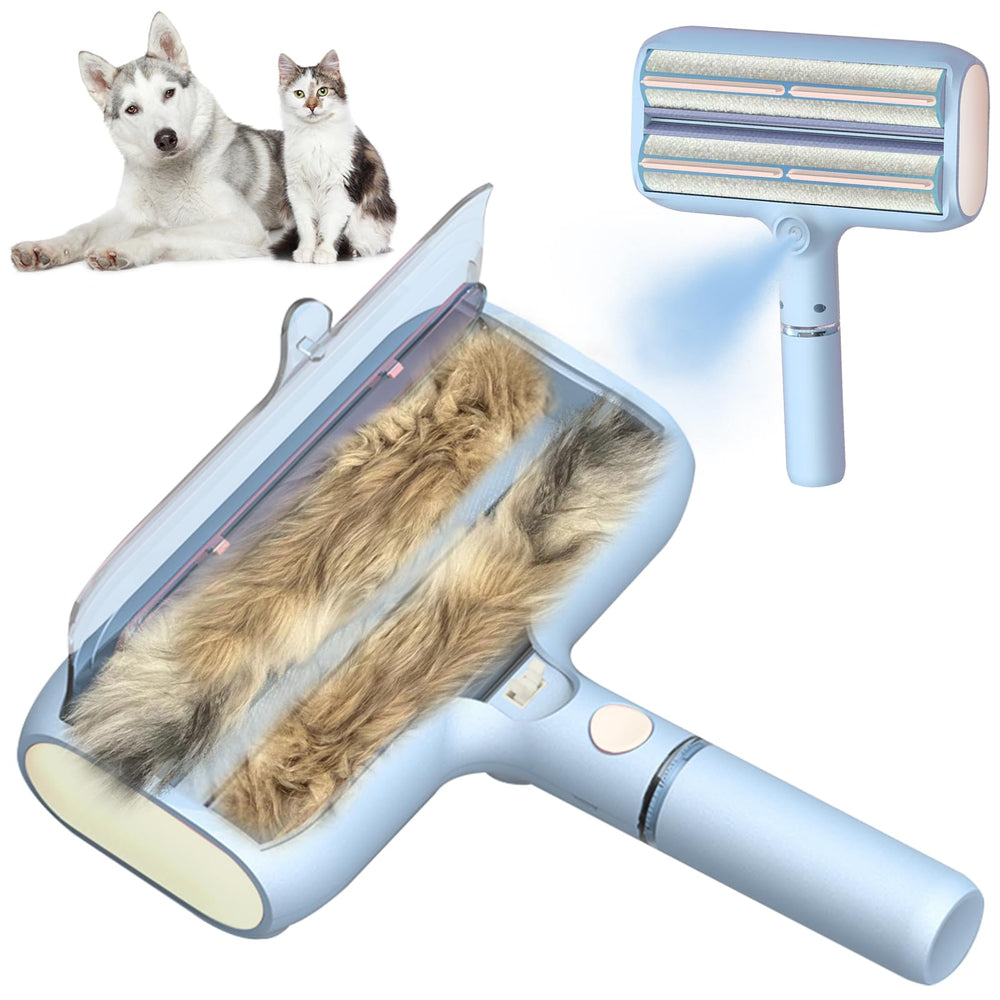 FortuneALL Pet Hair Remover on couch for easy fur cleanup