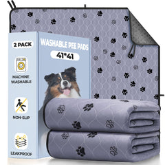 Fostanfly washable pee pad dogs 41x41 main view, spacious potty area.