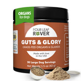Four Leaf Rover Guts & Glory bottle pour facilitates easy meal topping for dogs