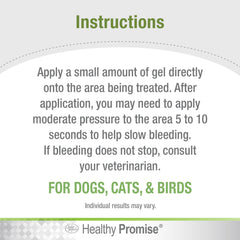 Wing clipping scene with Four Paws Blood Stopper managing minor wing bleeding