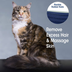 Four Paws Love Glove cat massage closeup highlights soothing grooming experience.