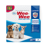Four Paws Wee-Wee pad packaging showing compact packaging for reduced waste.