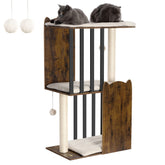 FourFurPets 43.8-inch cat tree top view offers a spacious perch for lounging.