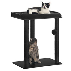 FourFurPets cat tree large-platform offers ample lounging space for cats.