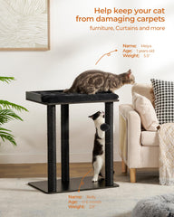 FourFurPets cat tree soft cushion delivers plush comfort for naps.