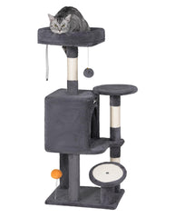 FourFurPets small cat tree multi-level indoor setup supports active play and exploration