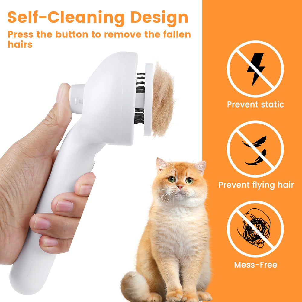 FourSeas cepillo mascotas pelo sano con gel protector en piel