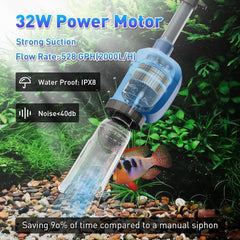 FOUSIUTIM 530GPH pump in action delivering quick debris removal