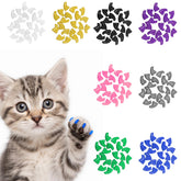 FOVKO cat nail caps pack shot shows 160pcs in eight colors for indoor protection