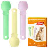 FOVKO Cat Treat Spoon Squeeze yellow for mess-free feeding and portion control