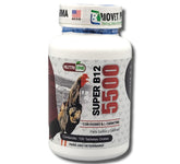 FOXCUP Super B12 5500 bottle pour shows an easy to use poultry supplement for appetite support