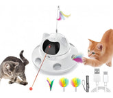Foyoilait 3in1 cat laser toy main view boosts indoor play and hunting instinct.