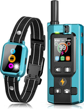 Frayo dog collar color screen closeup for quick training adjustments.