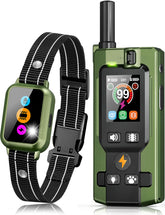 Frayo dog collar front view with screen-inspired interface for easy mode selection