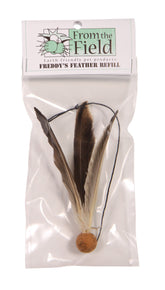 Freddy's Feather Wand Refill with dye-free feathers close-up for safe, engaging play