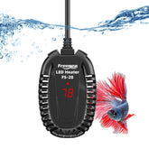 FREESEA 50W aquarium heater front view showing compact heat source for small tanks