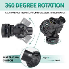 Freesea 1600 GPH pump operates quietly to maintain a peaceful tank environment.