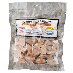 Fresh Is Best freeze-dried turkey heart treats in bag showing resealable packaging and protein-rich snack
